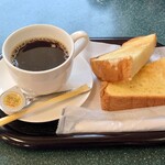 Pan Koujou - ホットコーヒー（モーニングサービス付き）270円