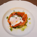 ヌッフ デュ パプ - 八幡平サーモンのマリネ