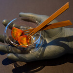 プレゼンテ スギ - 2021.5 根本さんのトマト（カットしたトマトそのまま）