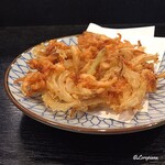 Ajinomise Iwashi - 桜海老と新玉葱のかき揚げ