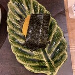 徳山鮓 - パリパリのお海苔で巻いていただきます(´﹃｀)