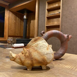 徳山鮓 - 猪狩りをしていて、ウリ坊と母猪に出会わす事はないなかな？今度お伺いしてみましょう( ˊᵕˋ ;)