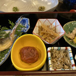 徳山鮓 - 小鮎と稚鮎の佃煮、梅干し、実山椒♡ご馳走だらけ♡