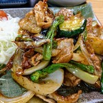 Izakayasakura - 令和2年6月 ランチタイム 豚肉と夏野菜炒め定食 850円