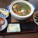 千年ニコ天 - 海老天味噌煮込みうどん