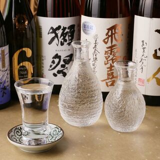 Pairs well with Seafood! We carry sake and shochu from all over the country.