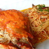 レストラン ピエモンテ - 料理写真:丸ごと渡り蟹を大胆に　【ワタリガニのスパゲティ】