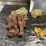 Kobe Beef Wa no Miya Nanba Oriental Hotel Ten - ポテトサラダとガーリック