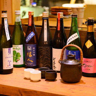 我們準備了和料理相配的義大利葡萄酒和日本酒。