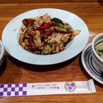 中国料理 堀内 - 回鍋肉とライス中
