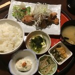 京○ - 私が頼んだ油淋鶏定食(2021.3.29)