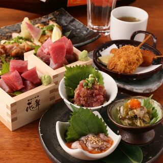 厳選日本酒もOK！まぐろをアテに楽しむ飲み放題◎