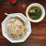 双葉食堂 - チャーハン¥500 (スープつき）