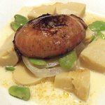 メゾン ドゥ アッシュ - 仏産フォアグラのソテー（稀な組み合わせだが旨い）