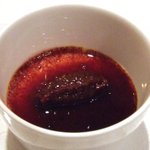 メゾン ドゥ アッシュ - フォアグラのプリン無花果の赤ワイン煮（アミューズ）