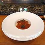 She'll be - 人参のムースと海鮮　コンソメのジュレ掛け