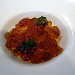 She'll be - 人参のムースと海鮮　コンソメのジュレ掛け