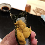 味あら井 - 烏賊と雲丹ののりまき