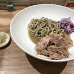 煮干しNoodles Nibo Nibo Cino - 肉にぼにぼちーの(1000円)+青森にんにく搾り(100円)