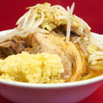 ラーメン二郎 - ラーメン小＋ニンニク多め＋青ネギ