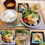 モンク食堂 - 定食～今日のタルタルおかず 鶏のからあげ