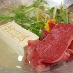 萬国屋 - ◆「肉料理」 　◇山形牛のしゃぶしゃぶ 　　ポン酢・薬味