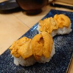 越中屋  - 雲丹食べ比べ握り