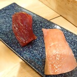 越中屋  - 漬けマグロと漬け中トロ