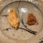 鮨 さかい - 鮟肝、奈良漬