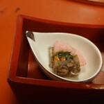 和田金 - 松阪牛のゼリー寄せ？　
      レコーダーをプレイバックしたくないので
      料理名、感想はテキトー笑