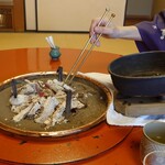 和田金 - 炭を回収される。次の種火となる