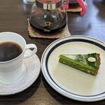 チーズケーキ CAFE MAGY - 抹茶チーズケーキ