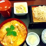 Juuwari Soba Yanagiu An - カツ丼ミニそばセット