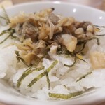 貝麺 みかわ - 月日替わり　貝のしぐれ煮ご飯　小　150円