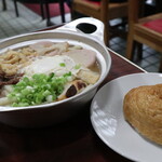 鍋焼うどん アサヒ - 鍋焼玉子うどん