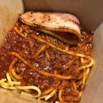 スパゲッティーのパンチョ - ミートソース厚切りベーコン