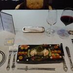 シャトー　ラ・パルム・ドール - 海の幸と季節野菜のマリアージュ 人参のコンディマンテ