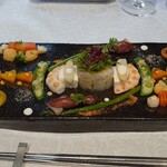 シャトー　ラ・パルム・ドール - 海の幸と季節野菜のマリアージュ 人参のコンディマンテ