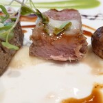 シャトー　ラ・パルム・ドール - お肉メイン　子羊の真空調理　断面