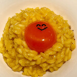 オオクサ - 向日葵みたいに大らかな玉子リゾット　これも熊野地鶏の出汁がたっぷり使われています