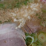 江ちゃんラーメン - 今日はニンニク２片