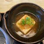 手打ちうどん 一心 - お豆腐の餡掛けです