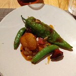 fu-fu shisen - 野菜の甘酢唐辛子炒め