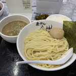 Nibo Shira-Men Aoki - R3.5  つけ麺・味玉・小ライス・辛子高菜