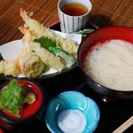 山辺の道 花もり - 天ぷら付きそうめん