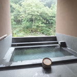 時の宿 すみれ - 貸切露天風呂で朝風呂。