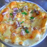 CONA - ランチピザ：たっぷりシーフードはイカが多め