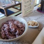 カフェ笑夢 - 雑穀米とカニ味噌