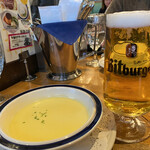 つばめグリル - スープ＆ビール