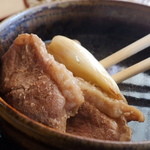 西乃庵 - 鴨肉は、注文を受けてから焼きを入れてる(？)